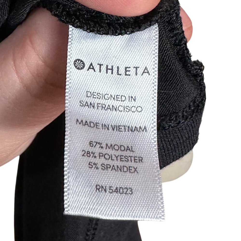 Athleta Black Long Sleeve Basic Lightweight Soft … - image 6